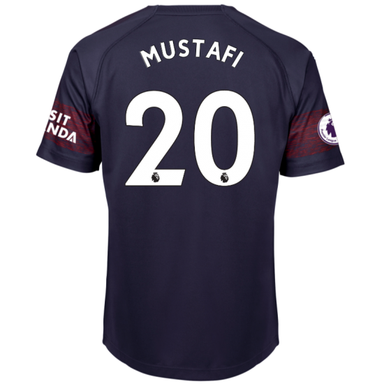 Arsenal 2018/19 Shkodran Mustafi 20 Away Shirt Soccer Jersey - Click Image to Close
