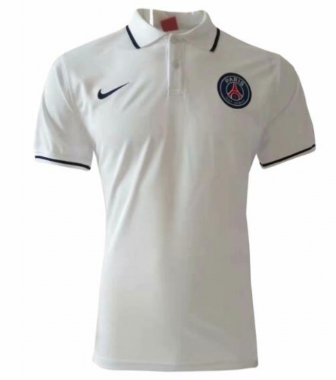 PSG 2019/2020 White Polo Shirt - Click Image to Close