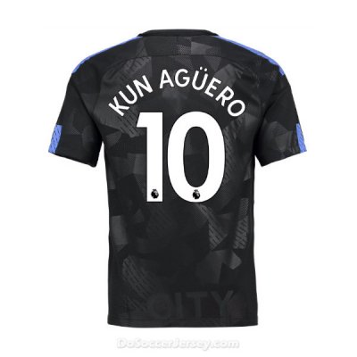Manchester City 2017/18 Third Kun Aguero #10 Shirt Soccer Jersey