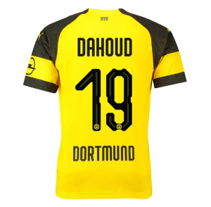 Borussia Dortmund 2018/19 Dahoud 19 Home Shirt Soccer Jersey