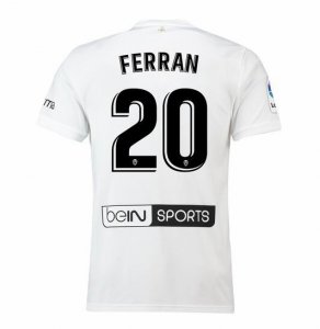 Valencia 2018/19 FERRAN 20 Home Shirt Soccer Jersey