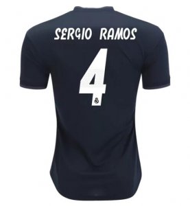 Sergio Ramos Real Madrid 2018/19 Away Black Shirt Soccer Jersey