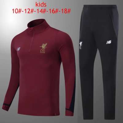 Kids Liverpool Training Suit Burgundy 2017/18