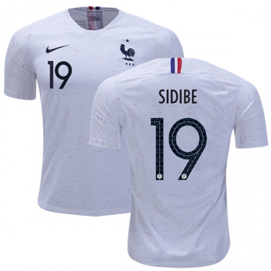 France 2018 World Cup DJIBRIL SIDIBE 19 Away Shirt Soccer Jersey - Click Image to Close
