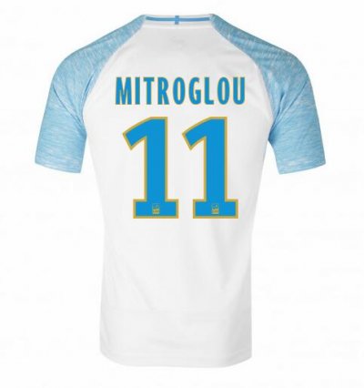 Olympique de Marseille 2018/19 MITROGLOU 11 Home Shirt Soccer Jersey