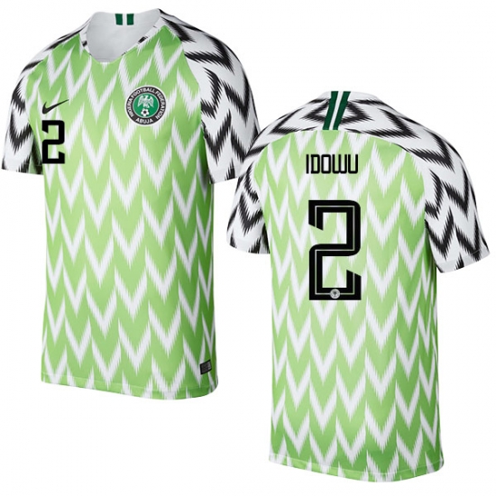 Nigeria Fifa World Cup 2018 Home Brian Idowu 2 Shirt Soccer Jersey - Click Image to Close
