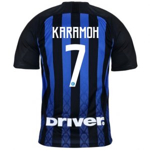 Inter Milan 2018/19 KARAMOH 7 Home Shirt Soccer Jersey