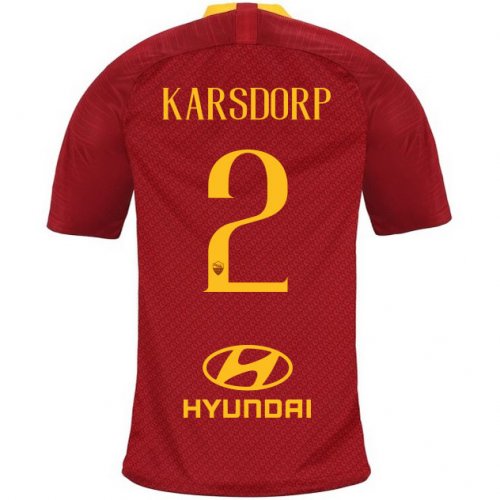 AS Roma 2018/19 KARSDORP 2 Home Shirt Soccer Jersey
