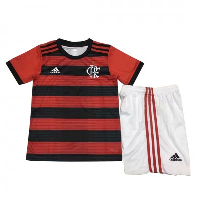 Flamengo 2018/19 Home Kids Soccer Kit Children Shirt And Shorts