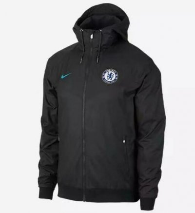 Chelsea 2019/2020 Black Windbreaker Jacket