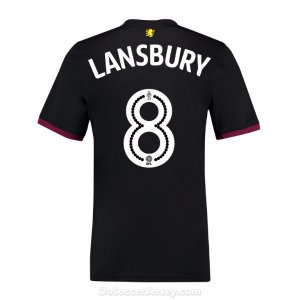 Aston Villa 2017/18 Away Lansbury #8 Shirt Soccer Jersey
