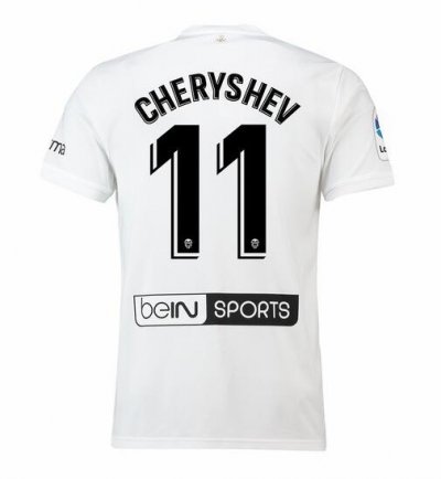 Valencia 2018/19 CHERYSHEV 11 Home Shirt Soccer Jersey