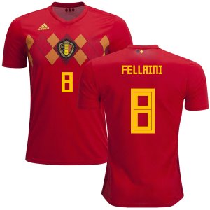 Belgium 2018 World Cup Home MAROUANE FELLAINI 8 Shirt Soccer Jersey