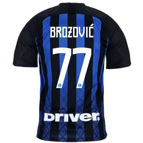 Inter Milan 2018/19 BROZOVIC 77 Home Shirt Soccer Jersey
