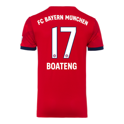 Bayern Munich 2018/19 Home 17 Boateng Shirt Soccer Jersey