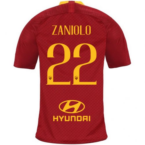 AS Roma 2018/19 ZANIOLO 22 Home Shirt Soccer Jersey