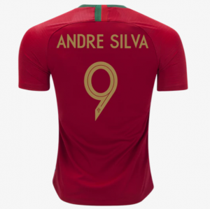 Portugal 2018 World Cup Home Andre Silva Shirt Soccer Jersey