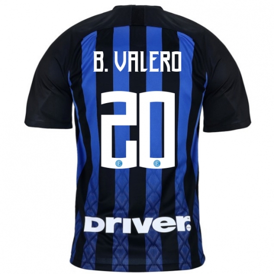 Inter Milan 2018/19 BORJA VALERO 20 Home Shirt Soccer Jersey - Click Image to Close