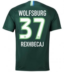 VfL Wolfsburg 2018/19 REXHBECAJ 37 Home Shirt Soccer Jersey