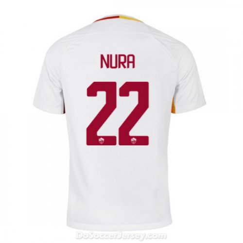 AS ROMA 2017/18 Away NURA #22 Shirt Soccer Jersey