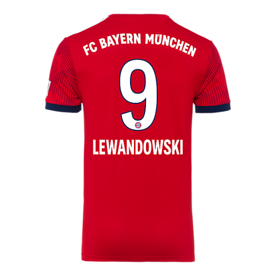 Bayern Munich 2018/19 Home 9 Lewandowski Shirt Soccer Jersey - Click Image to Close