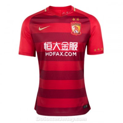 Guangzhou Evergrande 2017/18 Home Shirt Soccer Jersey