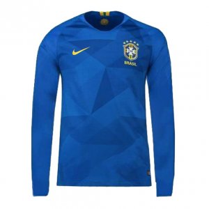 Brazil 2018 World Cup Away Long Sleeve Shirt Soccer Jersey