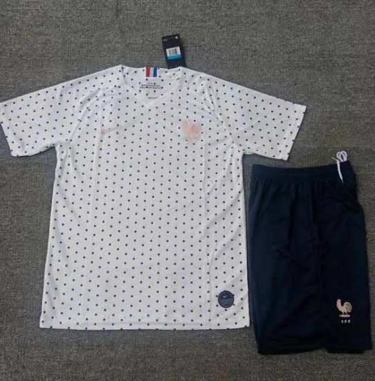France 2019 World Cup Away Soccer Kits (Shirt+Shorts) - Click Image to Close