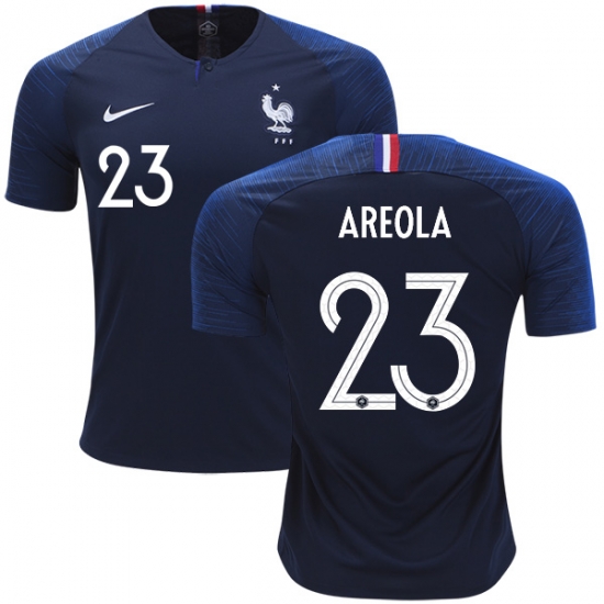 France 2018 World Cup ALPHONSE AREOLA 23 Home Shirt Soccer Jersey - Click Image to Close