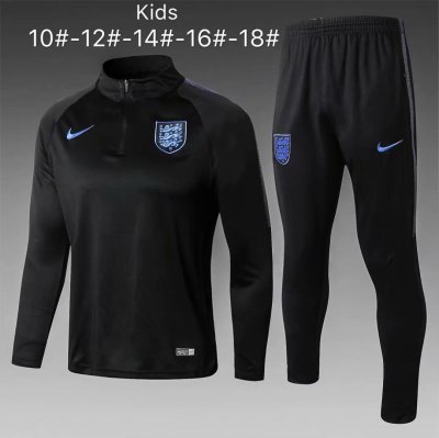 Kids England FIFA World Cup 2018 Black Training Suit