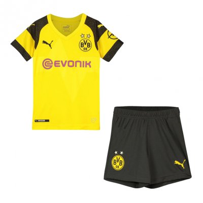 Borussia Dortmund 2018/19 Home Kids Soccer Jersey Kit Children Shirt + Shorts
