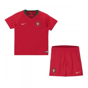 Portugal 2018 FIFA World Cup Home Kids Soccer Kit Children Shirt And Shorts