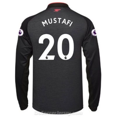 Arsenal 2017/18 Third MUSTAFI #20 Long Sleeved Shirt Soccer Jersey