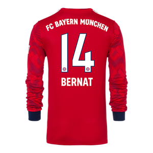 Bayern Munich 2018/19 Home 14 Bernat Long Sleeve Shirt Soccer Jersey