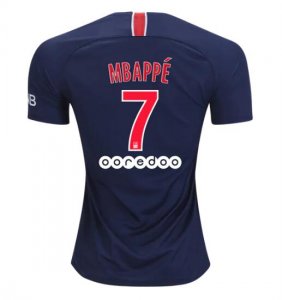 PSG 2018/19 Kylian Mbappe 7 Home Shirt Soccer Jersey