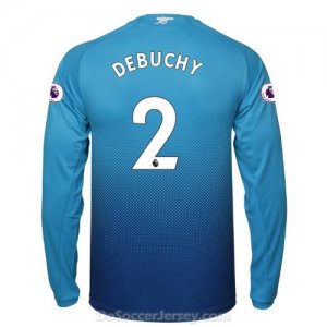 Arsenal 2017/18 Away DEBUCHY #2 Long Sleeved Shirt Soccer Jersey