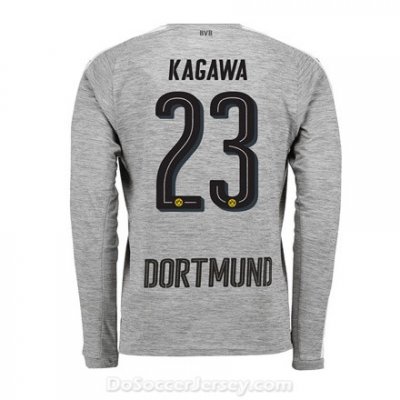 Borussia Dortmund 2017/18 Third Kagawa #23 Long Sleeve Soccer Shirt