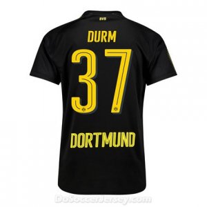 Borussia Dortmund 2017/18 Away Durm #37 Shirt Soccer Jersey