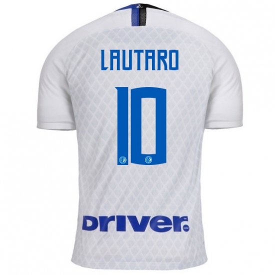 Inter Milan 2018/19 LAUTARO MARTINEZ 10 Away Shirt Soccer Jersey - Click Image to Close