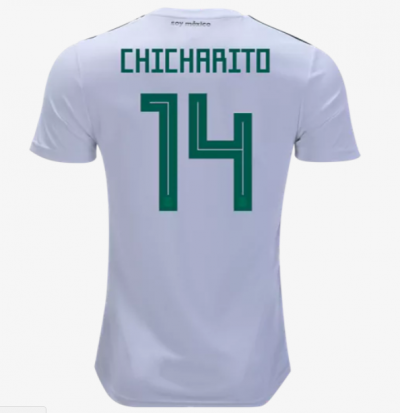 Mexico 2018 World Cup Away Miguel Chicharito Shirt Soccer Jersey