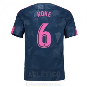 Atlético de Madrid 2017/18 Third Koke #6 Shirt Soccer Jersey