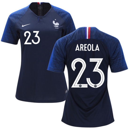 France 2018 World Cup ALPHONSE AREOLA 23 Women's Home Shirt Soccer Jersey - Click Image to Close