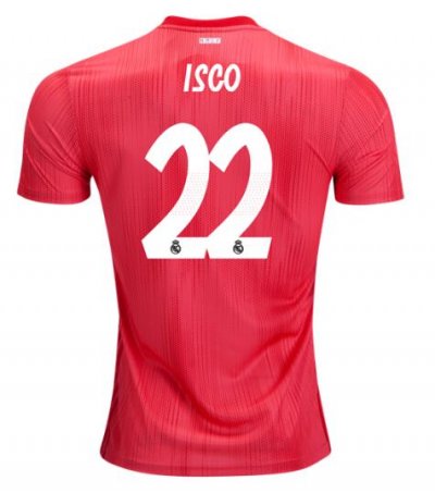 Isco Real Madrid 2018/19 Third Red Shirt Soccer Jersey