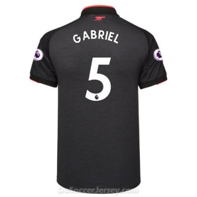 Arsenal 2017/18 Third GABRIEL #5 Shirt Soccer Jersey
