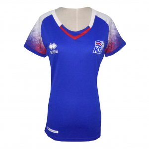 Iceland 2018 FIFA World Cup Women's Home Shirt Soccer Jersey Blue