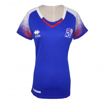 Iceland 2018 FIFA World Cup Women's Home Shirt Soccer Jersey Blue