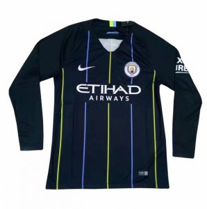Manchester City 2018/19 Away Long Sleeve Shirt Soccer Jersey