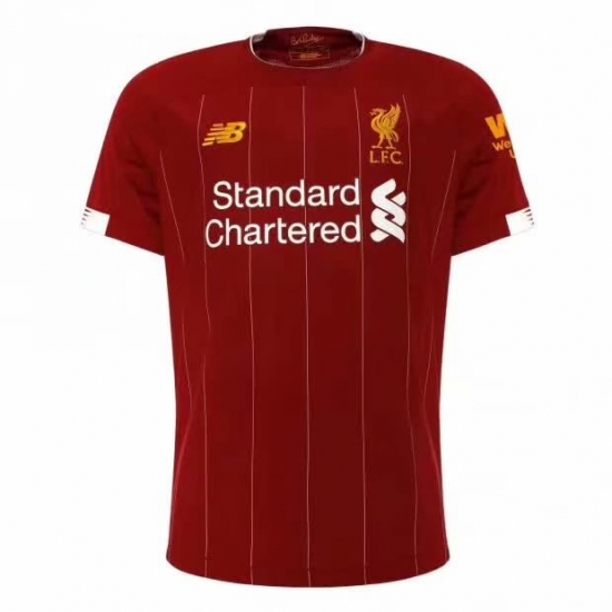 Liverpool 2019/2020 Home Shirt Soccer Jersey Men - Click Image to Close