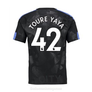 Manchester City 2017/18 Third Yaya Toure #42 Shirt Soccer Jersey