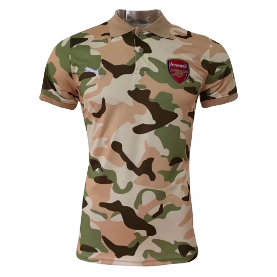 Arsenal Camouflage Brown 2017 Polo Shirt - Click Image to Close